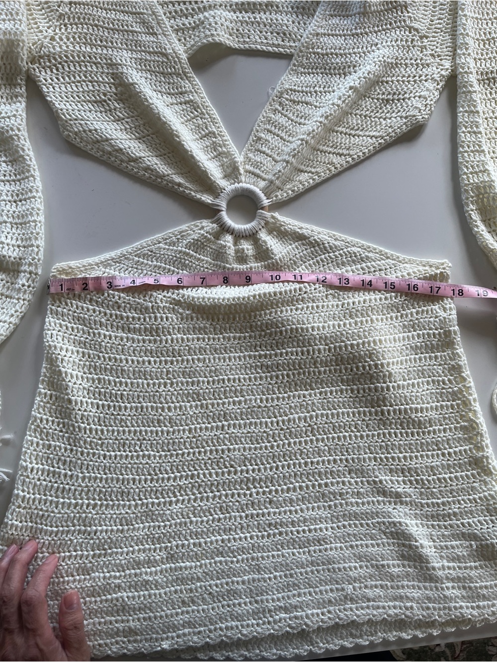 Beginning Boutique Cream Crochet Mini Dress - Picture 9 of 11